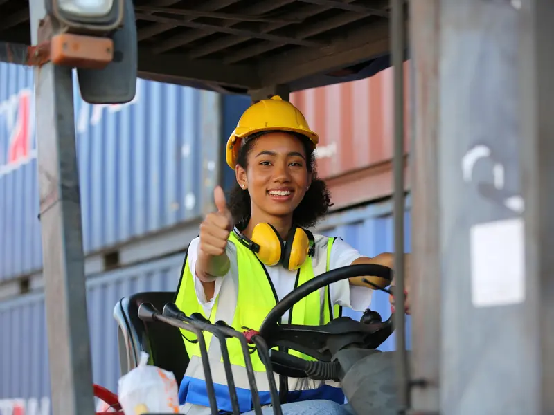Reachtruck chauffeur